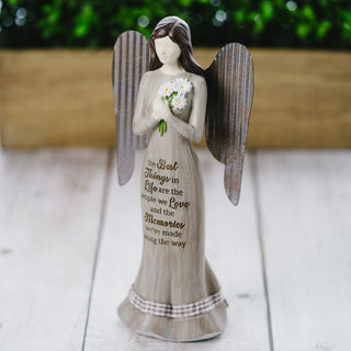 Best Things 9" Angel Holding Flowers