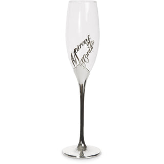 Matron of Honor 8 oz Champagne Flute with Zinc Stem