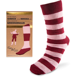 Socks Off Maroon - Men's Cotton Blend Sock