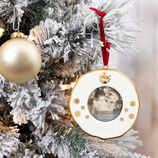 Snowflakes 4" Photo Frame Ornament