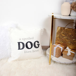 Spoiled Dog 18" Throw Pillow Cover