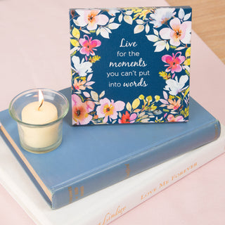 Moments Canvas Plaque with Easel Back