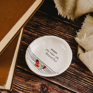 Mom 4" Keepsake Dish