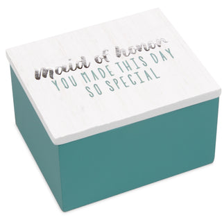 Maid of Honor 2.25" x 2" x 1.5" MDF Trinket Box