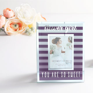 Flower Girl 4.75" X 6" Frame (Holds 2.5" X 3.5" Photo)