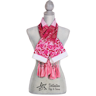 Vanessa Floral Cotton Scarf 40"x40" Fuchsia Scarf