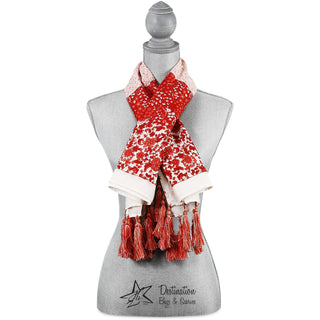 Vanessa Floral Cotton Scarf 40"x40" Fuchsia Scarf