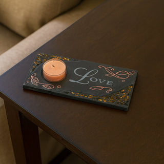 Love 7.5" x 3.5" Votive Holder