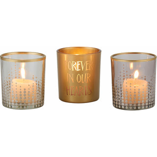 Forever in our Hearts 3 Assorted Votive Holders