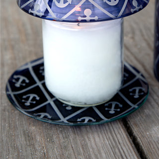 Blue Anchor Candle Tray