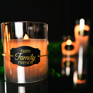Faith 6" Smoke Luster Realistic Flame Candle