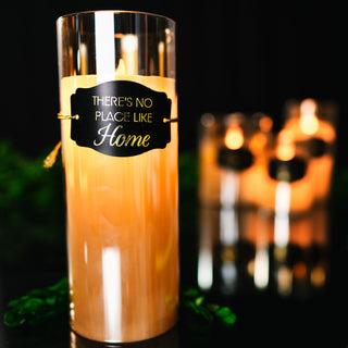 No Place 9" Amber Luster Realistic Flame Candle