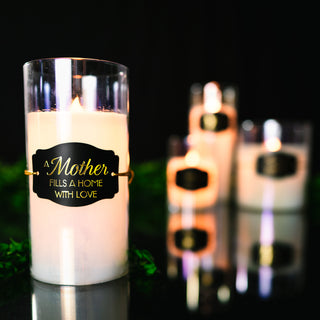 Mother 7" Clear Luster Realistic Flame Candle