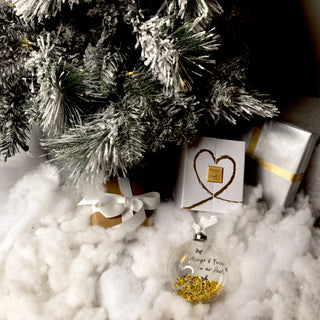 Always & Forever 4" Glass Ornament