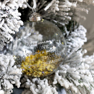Treasured Memory 4" Glass Ornament