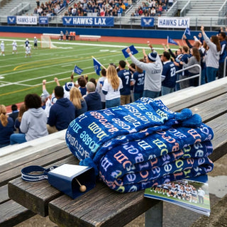 Lacrosse Mom 60" x 50" Royal Plush Blanket