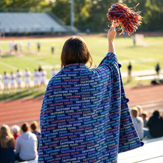 Lacrosse Mom 60" x 50" Royal Plush Blanket