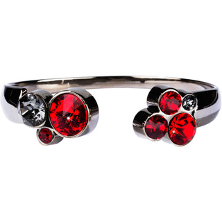Liza Crimson 2.375" Crystal Bracelet made from Austrian Crystals