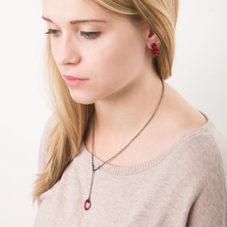 Crystal Aurore Boreal Marquise 12"-14" Austrian Crystal Necklace