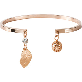 Rosa Leaf 2.5" Open Bangle