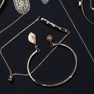 Rosa Leaf 2.5" Open Bangle