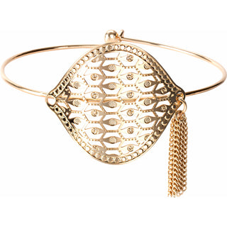 Gold Extravagance Filigree Bangle Bracelet