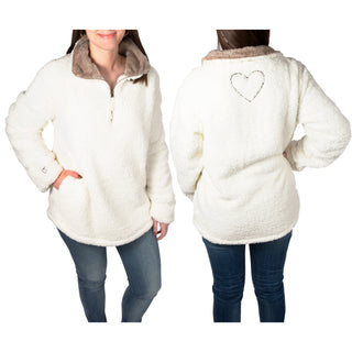 Faith Hope Healing S Sherpa Pullover Sweatshirt