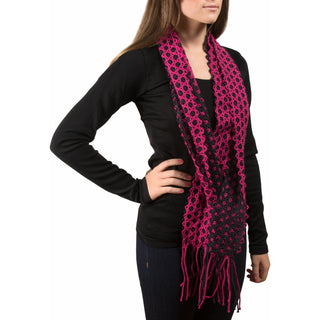Magenta Interlocking Scarf