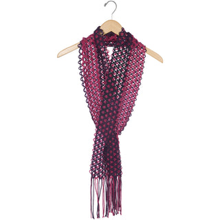 Magenta Interlocking Scarf