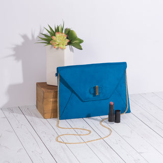 Valerie Chocolate 10.5" x 0.5" x 7.5" Oversized Clutch