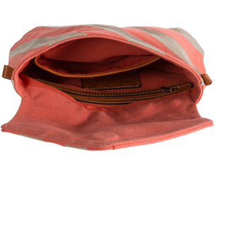 Olive 9" x 6.5" Canvas Shoulder Bag