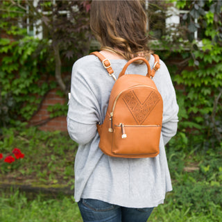 Navy Ali 9" x 11.5" Backpack Handbag