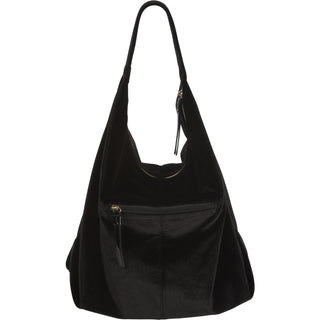 Coffee Velvet Shoulder Bag