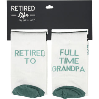 Full Time Grandpa S/M Cotton Blend Sock