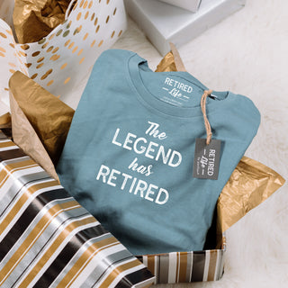 The Legend Small Steel Blue Unisex T-Shirt