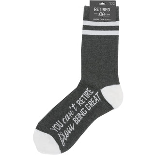 You Can't Retire M/L Crew Socks