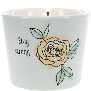 Stay Strong 8 oz - 100% Soy Wax Candle Scent: Tranquility