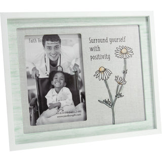 Positivity 9.75" x 8.25" Frame (Holds 4" x 6" Photo)