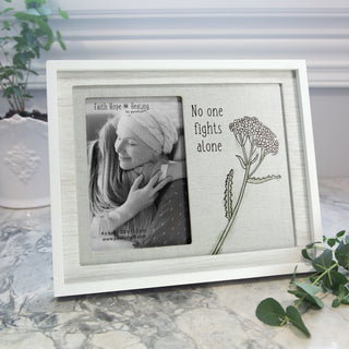 No One Fights Alone 9.75" x 8.25" Frame (Holds 4" x 6" Photo)