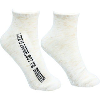 Life's Tough Low Cut, Moisturizing Gel Socks Scent: Light Lavender