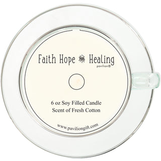 One Day 6 oz - 100% Soy Wax Teacup Candle with Saucer Scent: Fresh Cotton