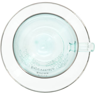 Relax 7 oz Glass Teacup and Saucer