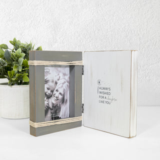 Daughter Like You 5.5" x 7.5" Hinged Sentiment Frame (Holds 4" x 6" Photo)
