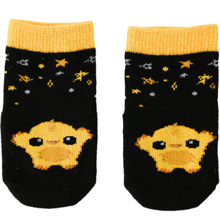Yellow Dancing Monster 0-12 Month Non-slip Baby Socks