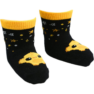 Yellow Dancing Monster 0-12 Month Non-slip Baby Socks