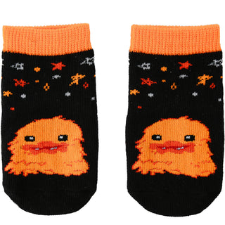 Orange Crawling Monster 0-12 Month Non-slip Baby Socks