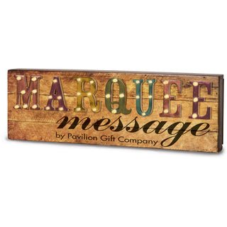 Small Promotional 13" x 4.25" Marquee Plaque with AC Adapter