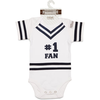 Navy & White 0-6 Months Infant Onesie