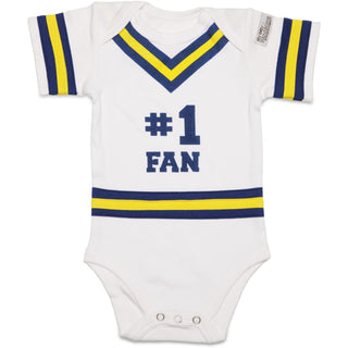 Blue & Gold 0-6 Months Infant Onesie