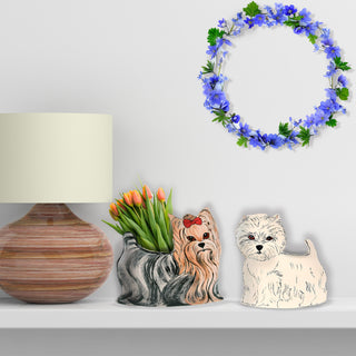 Dee Oh Gie West Highland - 9.25" x 9" Dog Planter Vase